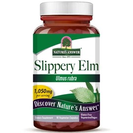 Nature's Answer, Slippery Elm Bark (Ulmenrinde), 350mg, 90 vegane Kapseln, Laborgeprüft, Glutenfrei, Sojafrei, Vegetarisch, Ohne Gentechnik