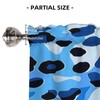 NeuKim Valance for Windows Blue Leopard Print Kitchen Curtains Valances
