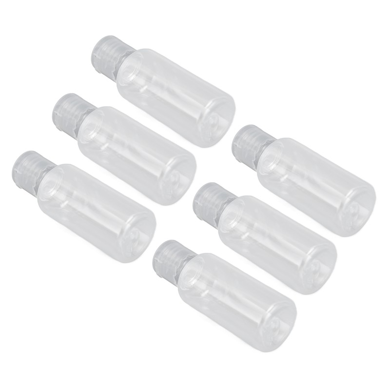 6pcs Camping Spice Containers Mini Portable Transparent Spice Jar Kit