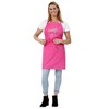 Pink Hair Stylist Apron with Rhinestone Tools for Hairdresser, Cosmetologist
