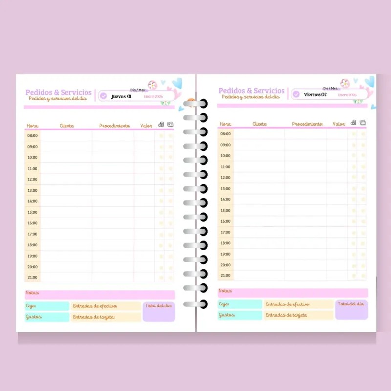 Agenda 2026 Mod Dentista Kawai Personalizada Y Stickers