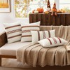MIULEE Set of 2 Rust Fall Decorative Pillow Covers 20x20
