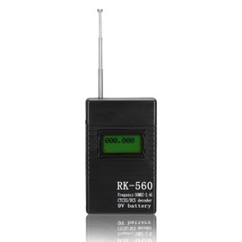 ciciglow Contador de frecuencia de Mano portátil, preciso RK560 50MHz-2.4GHz Mini medidor de radiofrecuencia CTCSS/DCS Decodificador con Antena
