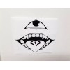 Jujutsu Kaisen Sukuna Mouth Sticker Vinyl Decal Windows, Laptops Waterproof!