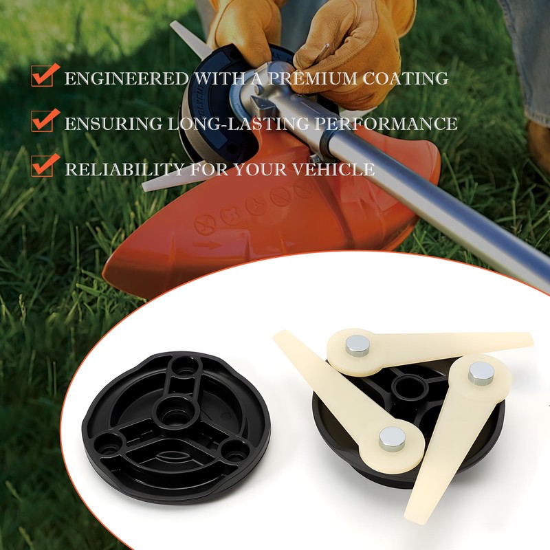 GNXfixt 2 x grass trimmer head for Polycut 6-3 replacement