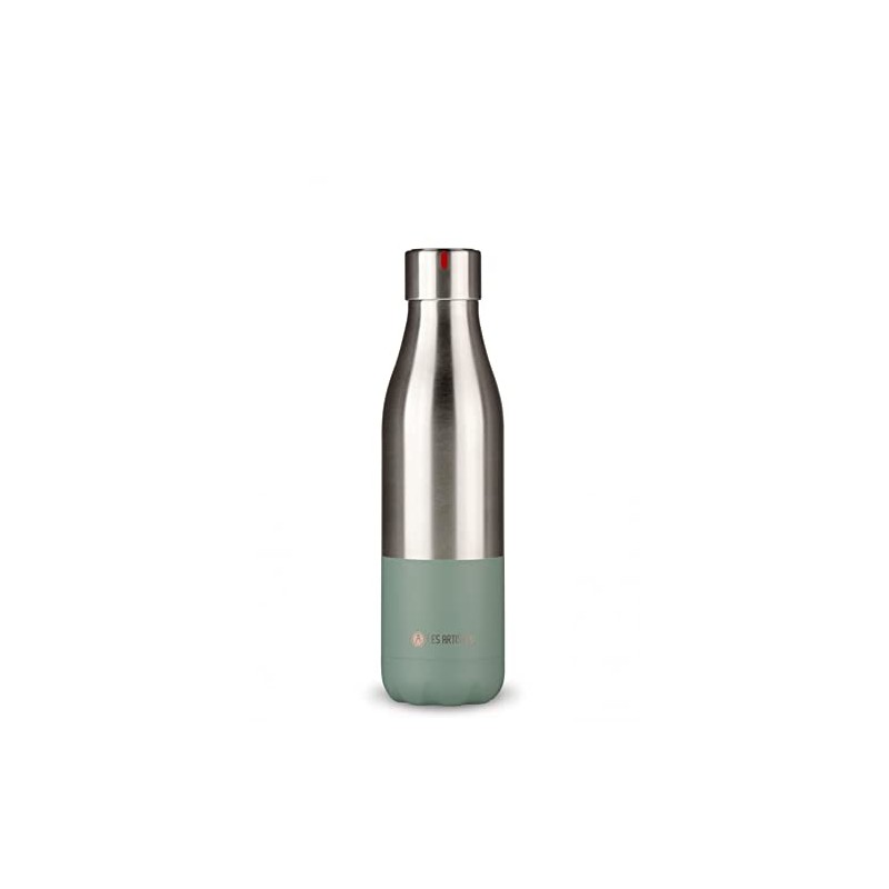Les Artistes Paris Bottle'up 500 ml Design Colorblock Grey/Green, Drinking