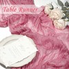 Table Runner Cheesecloth 10 FT Boho Rustic Table Runner Gauze