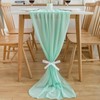 CHUQING Chiffon Table Runner 70 cm x 3 m Mint
