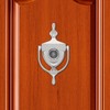 HOJLKLD Door Knocker and Viewer, 6 Inch Height Knocker, 180-Degree