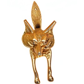 collectiblesBuy Fox Head Door Knocker Sculpture with Striking Plate 9.5" Foxes Home Decorative Vintage Style Victorian Animal Lover Inspiration Gate Knocker
