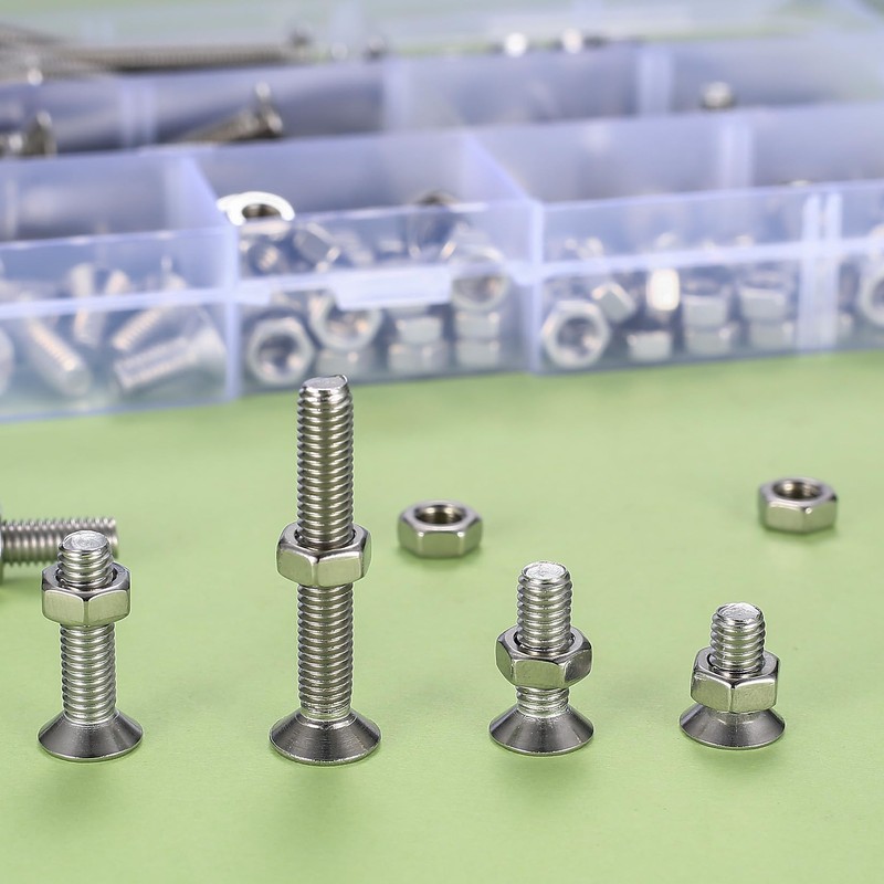 200 Pcs M5 Assorted Nuts and Bolts Set, Button Head
