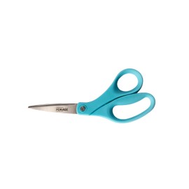 OASIS Forage Precision-Cut Floral Stem Shears | Stainless Steel Serrated Double Walled Blades | Bright Blue Ergonomic Handle
