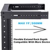 TECHTOO Wall Mount Rack 9U Adjustable Depth Open Frame 19Inch