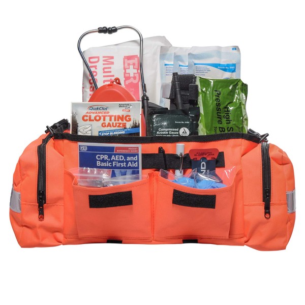 First Responder Trauma & Bleeding Kit Emergency Kit 268 Piece MFASCO