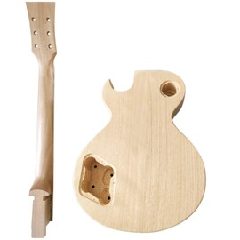 DIY Single Cut Electric Guitar Kits with Mahogany Body and Neck - Rosewood Fingerboard and All Components Included