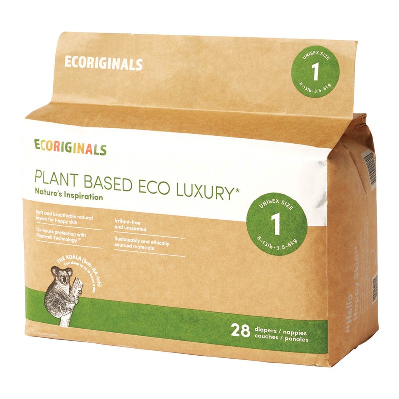 Ecoriginals Eco Nappies - Newborn Plus, 28 Pack - Size
