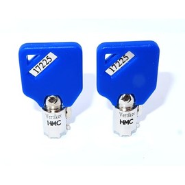 Protex Safe Toolbox Keys Numbers HMC00001-31000 Gun-Safes-Ace ll Dark Engraved Blue Caps Vertikee(TM)