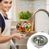 3-in-1 Kitchen Sink Drain Strainer & Stopper, Stainless Steel Food