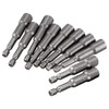 Mesee 10 Pieces 1/4'' Magnetic Nut Driver Bit Set, 1/4''