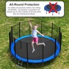 SUOGROLI Trampoline Safety Net, 4/4.6/5/6/8/10/12/13/14/16FT Garden Trampoline Replacement Net, Kids