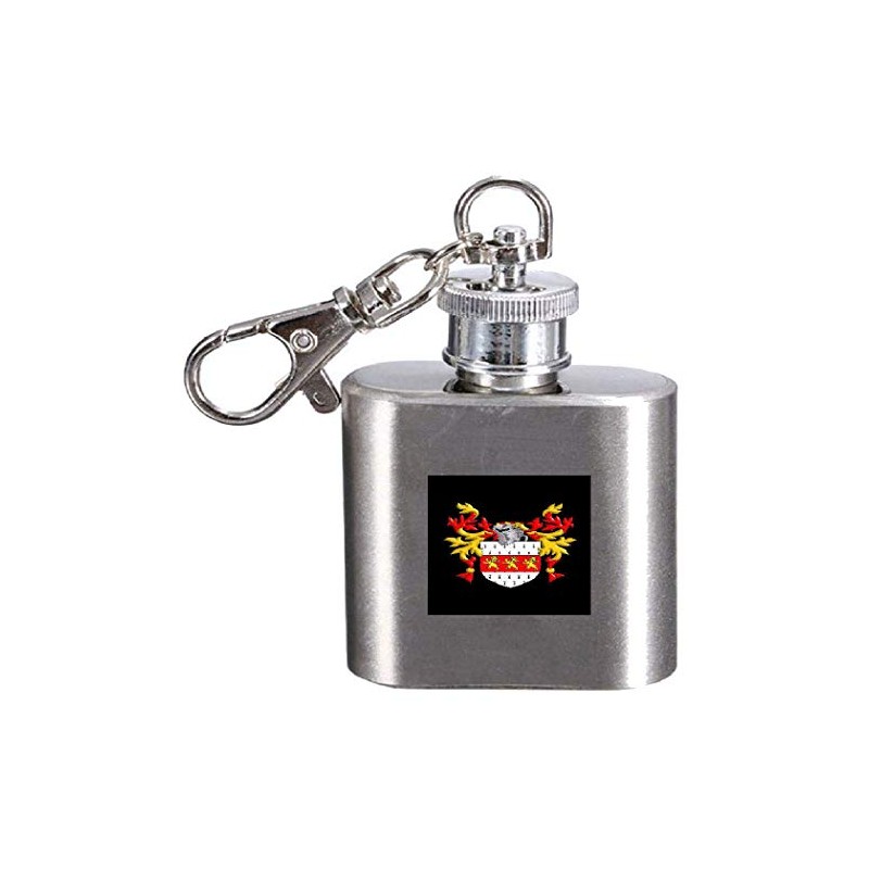 Barrett Family Crest Flachmann mit Namenswappen, 28 ml