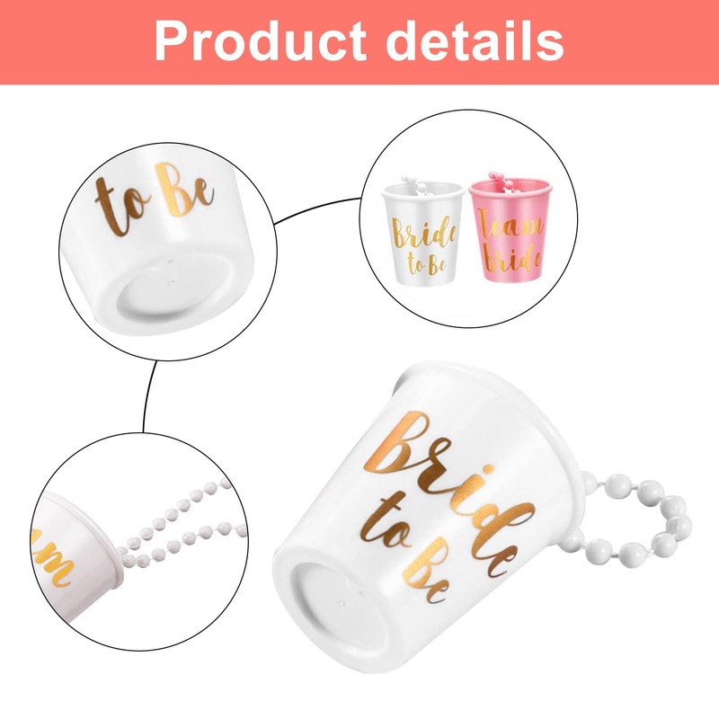 16PCS Hen Party Shot Glasses & Necklaces – Fun Shot