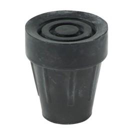 Qty: 4x 18/19mm 3/4" Rubber Ferrules For Walking Sticks - Black - By Lifeswonderful®