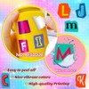 Buer Homie 50 PCS Alphabet Decals, Learning Letter Waterproof Stickers