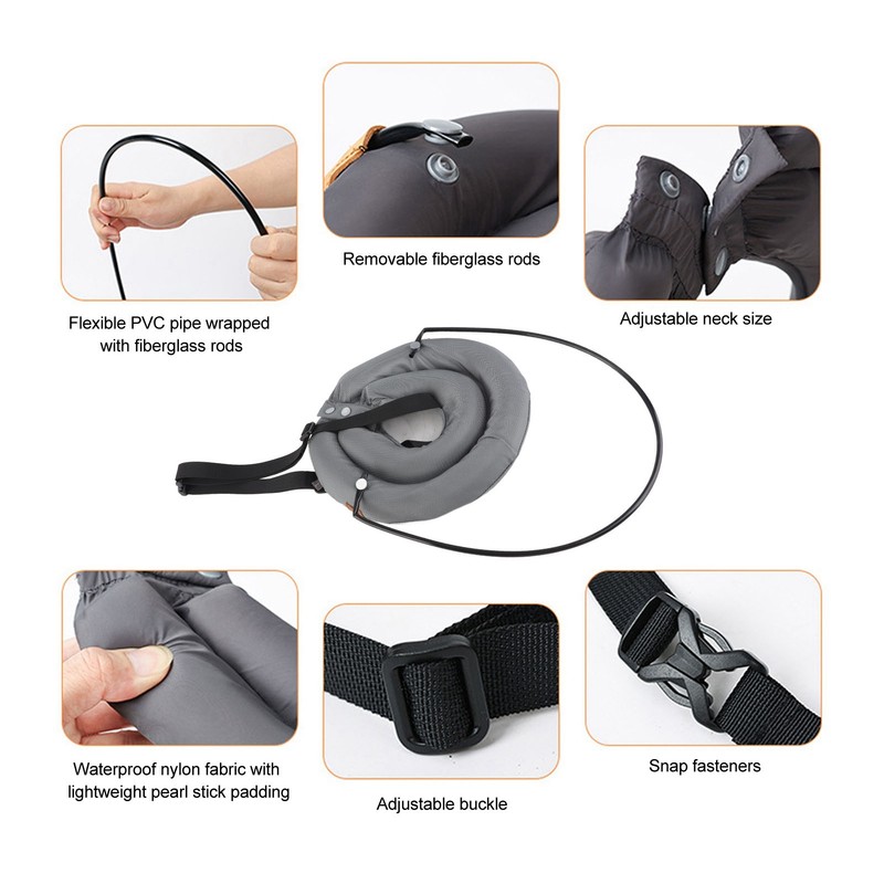 Blind Dog Collar Lightweight Adjustable Protective Ring Anti Collision Blind