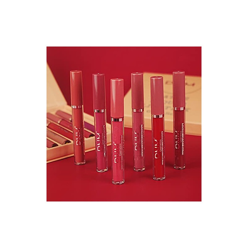 evpct- Juego de 6 pintalabios líquidos mate, kit de maquillaje