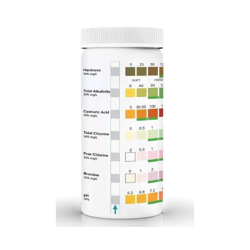 Test Strips - Hot Tub - Pool- 7 In 1-100