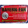 Tin Sign 20 x 30 cm Curved "Ich bin Bayern