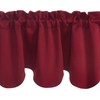 Aquazolax Valance Curtains for Windows/Living Room/Bedroom, Christmas Decorative Unique Scalloped