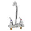 Sink Faucet 2 Handle 2 Holes Deck Plate Design Hot