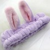 Hair fixing rabbit face wash band purple bunny face wash band-WFHYZC7 / 머리고정 토끼 세안밴드 퍼플 바니세안밴드-WFHYZC7