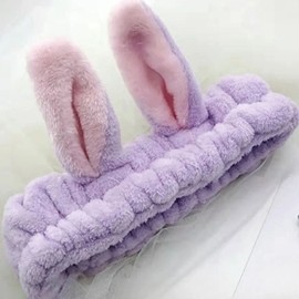 Hair fixing rabbit face wash band purple bunny face wash band-WFHYZC7 / 머리고정 토끼 세안밴드 퍼플 바니세안밴드-WFHYZC7