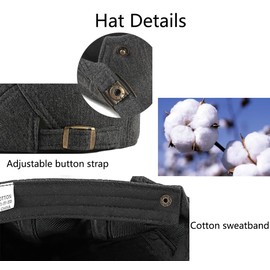 Bigoco Flat Caps for Men UK Newsboy Hat Cotton Irish Beret Hat Ivy Cap Flat Gatsby Vintage Cabbie Duckbill Cap Adjustable