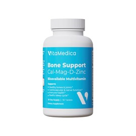 VitaMedica | Bone Support | Supplement for Bones and Joints | Calcium | Magnesium | Vitamin D & Vitamin K | Boron | Chelated Minerals | Bone Support | Natural Sleep | Made in USA | 90 Ct | 30 Servings