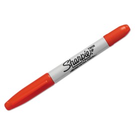 Sharpie - Super Twin-Tip Permanent Marker, Fine/Chisel Tip, Red
