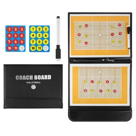 Holzsammlung Volleyball Magnetic Coaching Board Coach Tactics Strategy Training Clipboard,Portable Coach Tool with Dry Erase, Marker Pen