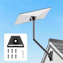 Nuovoware Gen 3 Starlink Pipe Adapter, Adjustable Starlink Gen 3 Mount Crafted from Weather-Resistant Aluminum Alloy, Starlink Mounting Kit for Starlink Internet Kit Satellite, Black