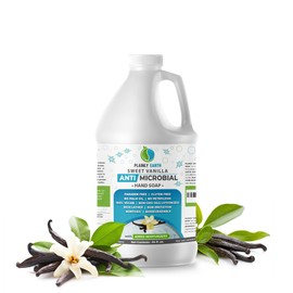 Plainly Earth Antimicrobial Liquid Hand Soap (64 Oz) - Antibacterial Soap Refill - Hand Soap Refill Bottle - Cruelty Free Moisturizing Soap, Sweet Vanilla