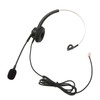 Telephone Headset Single Ear Professional Noise Canceling Adjustable Wired Phone