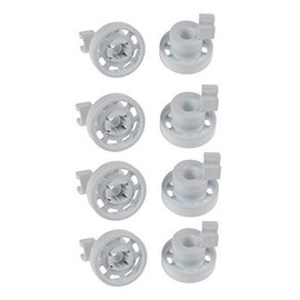 First4Spares Replacement Upper Basket Wheels for Bosch & Siemens Dishwashers (Pack of 8)