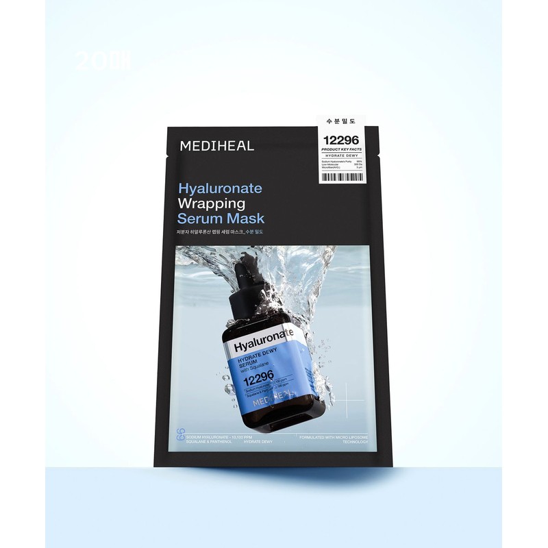Mediheal [2pack] Hyaluronic Acid Moisture Density Wrapping Serum Mask 10