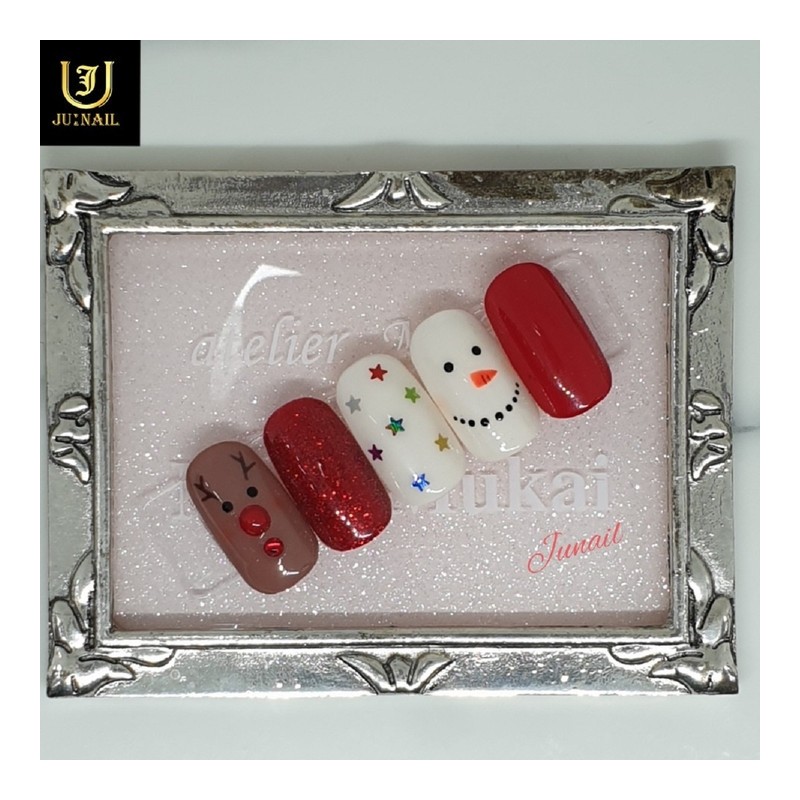 ⛄Rudolph Nail Tips⛄ - Long Oval / ⛄루돌프네일팁⛄ - 롱오발