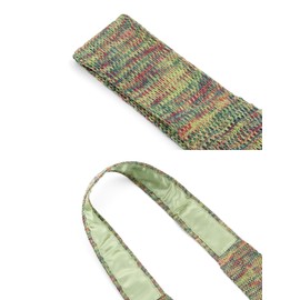 WANYING Men's 7 cm / 2.75 Inch Slim Knitted Tie Knitted Narrow Tie Knit Tie Retro Sporty Casual Office Basic for Gentleman, Mixed Yellow