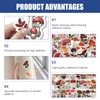 Pack of 120 Mushroom Stickers, Colourful Mushroom Sticker Set, Waterproof