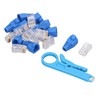 RJ45 Crimp Tool Kit Pass Through All in One Ethernet