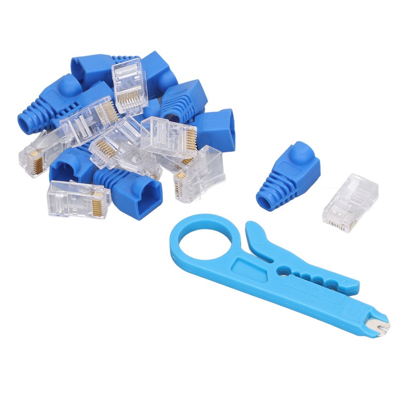 RJ45 Crimp Tool Kit Pass Through All in One Ethernet
